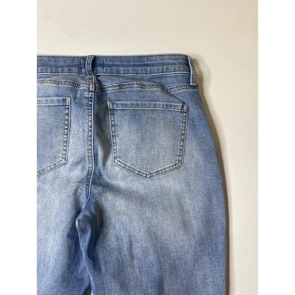 Curves 360 By NYDJ Shape Slim Straight Jeans With Side Slits - Size 2 Regular - Picture 8 of 8